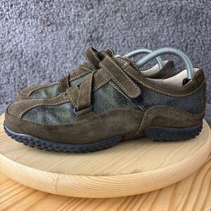 Wolky Crossfeet Walking Shoe Womens 41 US 9.5 Brown Green Nubuck Leather Sneaker